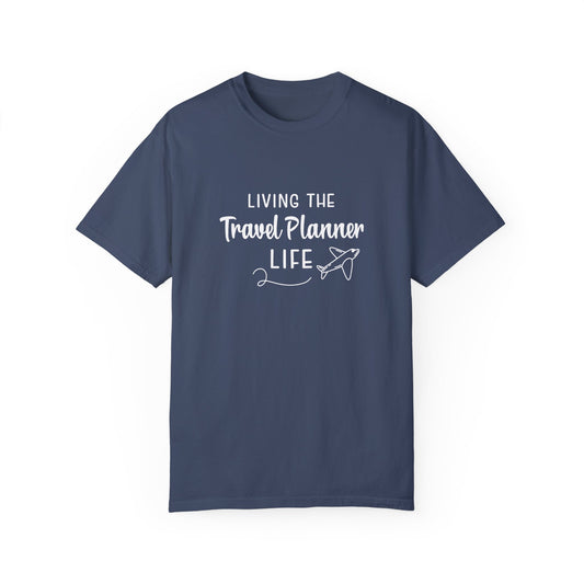 Living the Travel Planner Life T-shirt | white design